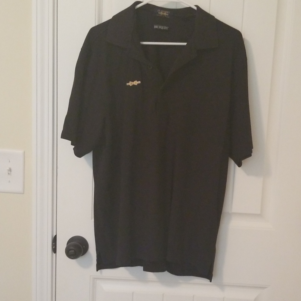 J.R. Riders Dri equipe Black Polo